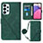 Leather Case Stands Flip Cover Holder Y03B for Samsung Galaxy A23 4G Green