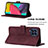 Leather Case Stands Flip Cover Holder Y03B for Samsung Galaxy M33 5G