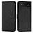 Leather Case Stands Flip Cover Holder Y03X for Google Pixel 6a 5G Black