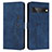 Leather Case Stands Flip Cover Holder Y03X for Google Pixel 7 Pro 5G Blue