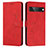 Leather Case Stands Flip Cover Holder Y03X for Google Pixel 7 Pro 5G Red