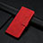 Leather Case Stands Flip Cover Holder Y03X for Huawei Honor 90 Lite 5G Red