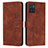 Leather Case Stands Flip Cover Holder Y03X for Motorola Moto E22