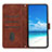 Leather Case Stands Flip Cover Holder Y03X for Motorola Moto Edge 20 5G