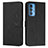 Leather Case Stands Flip Cover Holder Y03X for Motorola Moto Edge 20 Pro 5G Black