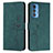 Leather Case Stands Flip Cover Holder Y03X for Motorola Moto Edge 20 Pro 5G Green