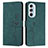 Leather Case Stands Flip Cover Holder Y03X for Motorola Moto Edge Plus (2022) 5G Green