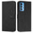 Leather Case Stands Flip Cover Holder Y03X for Motorola Moto Edge S Pro 5G Black