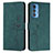 Leather Case Stands Flip Cover Holder Y03X for Motorola Moto Edge S Pro 5G Green