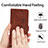 Leather Case Stands Flip Cover Holder Y03X for Motorola Moto G Play Gen 2