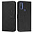 Leather Case Stands Flip Cover Holder Y03X for Motorola Moto G Pure Black