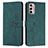 Leather Case Stands Flip Cover Holder Y03X for Motorola Moto G Stylus (2022) 5G Green