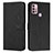 Leather Case Stands Flip Cover Holder Y03X for Motorola Moto G10 Power Black