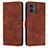 Leather Case Stands Flip Cover Holder Y03X for Motorola Moto G14