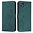 Leather Case Stands Flip Cover Holder Y03X for Motorola Moto G50 5G Green