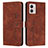 Leather Case Stands Flip Cover Holder Y03X for Motorola Moto G53 5G