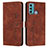 Leather Case Stands Flip Cover Holder Y03X for Motorola Moto G60