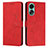 Leather Case Stands Flip Cover Holder Y03X for Oppo A18 Red