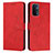 Leather Case Stands Flip Cover Holder Y03X for Oppo A93 5G Red