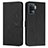 Leather Case Stands Flip Cover Holder Y03X for Oppo A94 4G Black