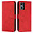 Leather Case Stands Flip Cover Holder Y03X for Oppo F21 Pro 4G Red