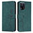 Leather Case Stands Flip Cover Holder Y03X for Oppo Find X5 Pro 5G Green