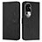 Leather Case Stands Flip Cover Holder Y03X for Oppo Reno10 Pro+ Plus 5G Black