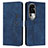 Leather Case Stands Flip Cover Holder Y03X for Oppo Reno10 Pro+ Plus 5G Blue