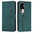 Leather Case Stands Flip Cover Holder Y03X for Oppo Reno10 Pro+ Plus 5G Green