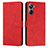 Leather Case Stands Flip Cover Holder Y03X for Realme 10 4G Red