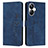 Leather Case Stands Flip Cover Holder Y03X for Realme 10 Pro+ Plus 5G Blue