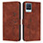 Leather Case Stands Flip Cover Holder Y03X for Realme 8 4G