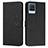 Leather Case Stands Flip Cover Holder Y03X for Realme 8 4G Black