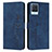 Leather Case Stands Flip Cover Holder Y03X for Realme 8 4G Blue