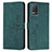 Leather Case Stands Flip Cover Holder Y03X for Realme 8 5G Green