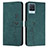 Leather Case Stands Flip Cover Holder Y03X for Realme 8 Pro Green