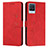 Leather Case Stands Flip Cover Holder Y03X for Realme 8 Pro Red