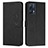 Leather Case Stands Flip Cover Holder Y03X for Realme 9 4G Black