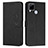 Leather Case Stands Flip Cover Holder Y03X for Realme C12 Black