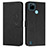 Leather Case Stands Flip Cover Holder Y03X for Realme C25Y Black