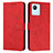 Leather Case Stands Flip Cover Holder Y03X for Realme C30 Red