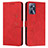 Leather Case Stands Flip Cover Holder Y03X for Realme C35 Red