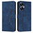 Leather Case Stands Flip Cover Holder Y03X for Realme C55 Blue