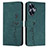 Leather Case Stands Flip Cover Holder Y03X for Realme C55 Green