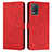 Leather Case Stands Flip Cover Holder Y03X for Realme V13 5G Red