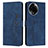 Leather Case Stands Flip Cover Holder Y03X for Realme V50 5G Blue