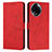 Leather Case Stands Flip Cover Holder Y03X for Realme V50s 5G Red