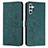 Leather Case Stands Flip Cover Holder Y03X for Samsung Galaxy A04s Green