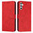 Leather Case Stands Flip Cover Holder Y03X for Samsung Galaxy A04s Red