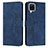 Leather Case Stands Flip Cover Holder Y03X for Samsung Galaxy A12 5G Blue
